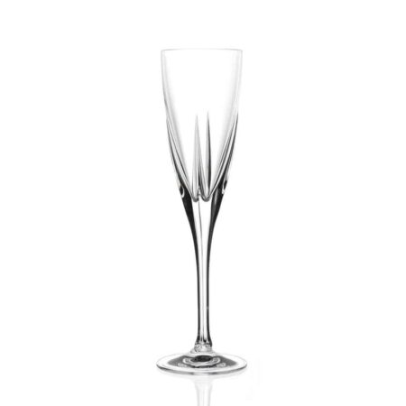 RCR Fusion Crystal Champagne Flute Glass 170ml- Set of 6