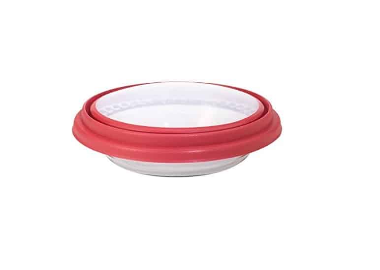 Anchor Hocking Deep Pie Glass Pan Wide Fluted Edge & Expandable Cover24cm - Image 2