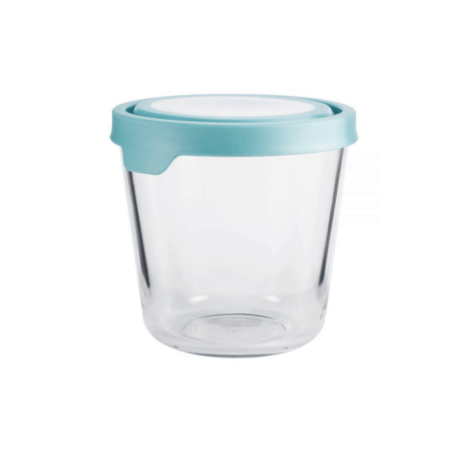 Anchor Hocking Trueseal® Tall Glass Storage Container Blue TS Lid 828ml