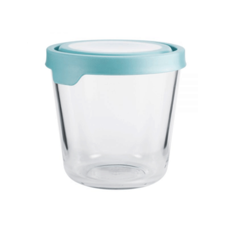 Anchor Hocking Trueseal® Tall Glass Storage Container Blue TS Lid 1.7L