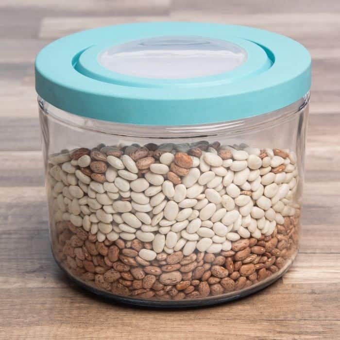 Anchor Hocking TrueFit™ Glass Jar w/blue Truefit lid 2.8L - Image 2
