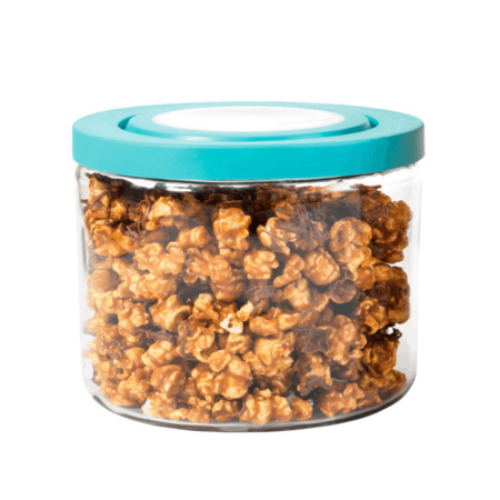 Anchor Hocking TrueFit™ Glass Jar w/blue Truefit lid 2.8L