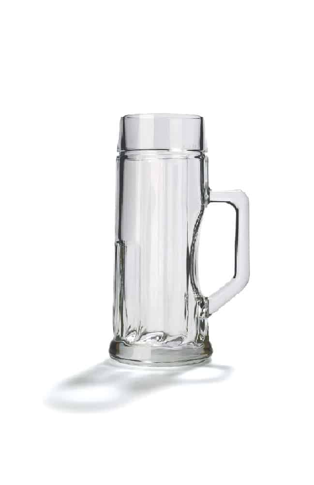 Oberglas Premium Ribbed Beer Glass Mug 300ml - Set of 6
