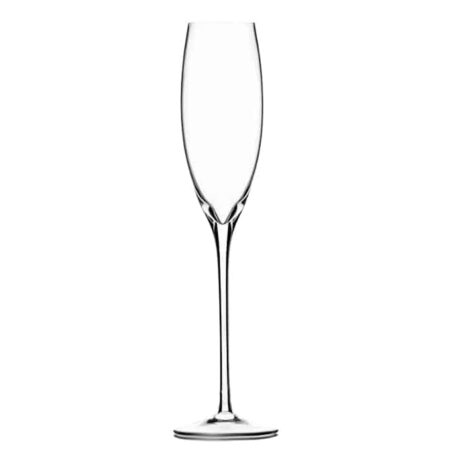 Crane Hand-Made Crystal Champagne Flute Glass 180ml Clear - set of 2