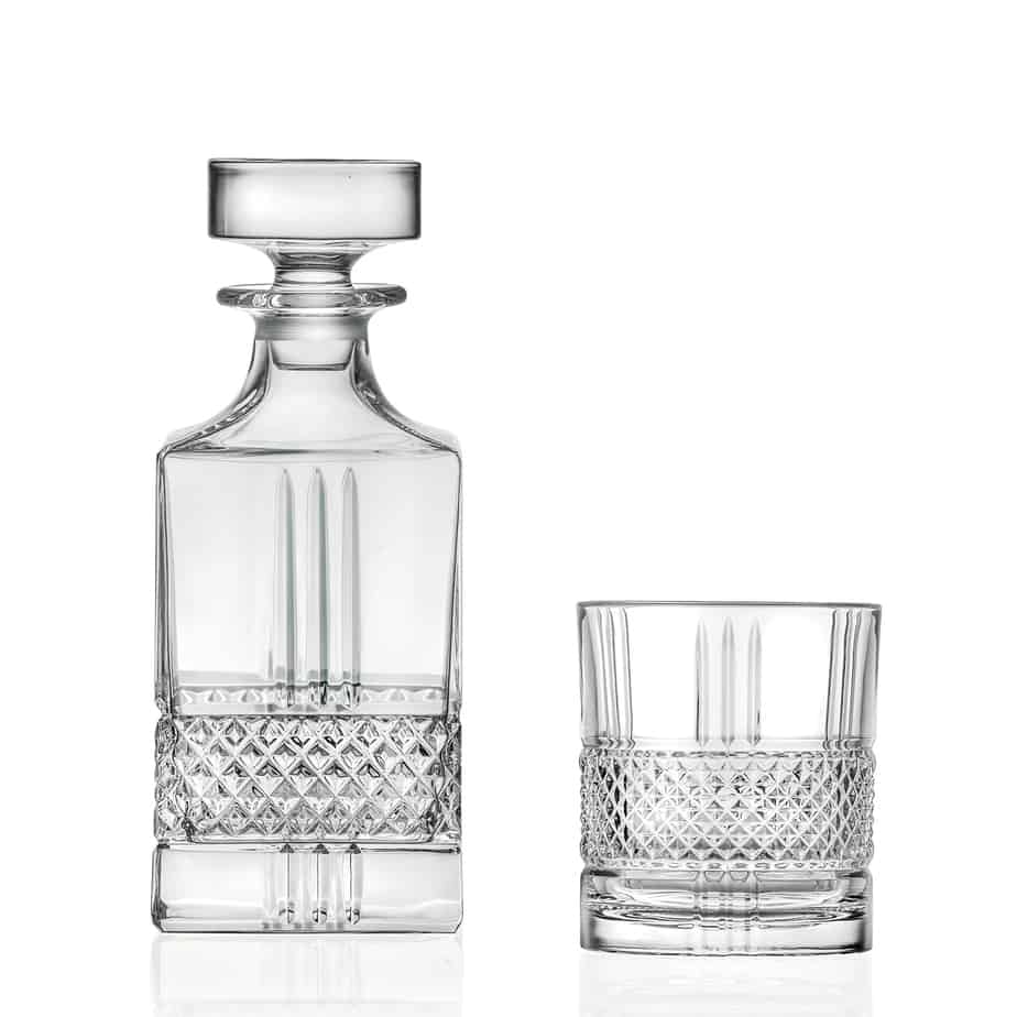 RCR Brillante Crystal Whisky Glass Set - 7pcs set