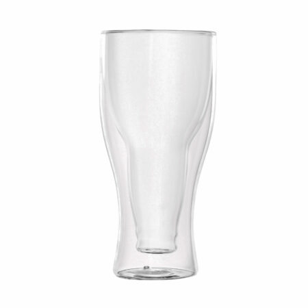 Bee Glass Double Wall Glass Beer Mug 350ml set of 2