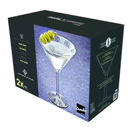 Durobor Cocktail Expertise Glam Martini Glass 250ml - set of 2