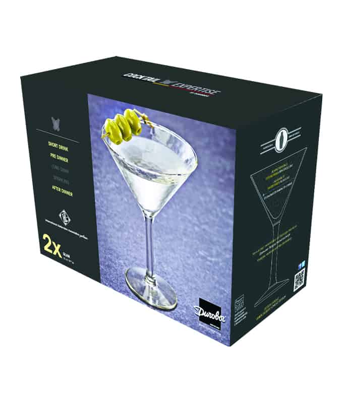 Durobor Cocktail Expertise Glam Martini Glass 250ml - set of 2