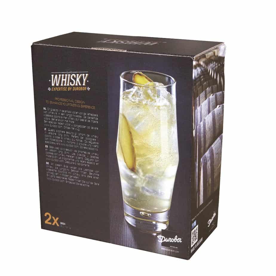 Durobor Whisky Expertise Brek Highball Tumbler Glass 350ml - set of 2