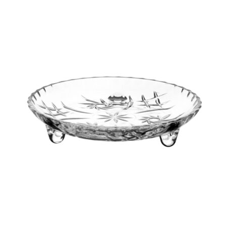 Irena Pinwheel Crystal Plate 18cm