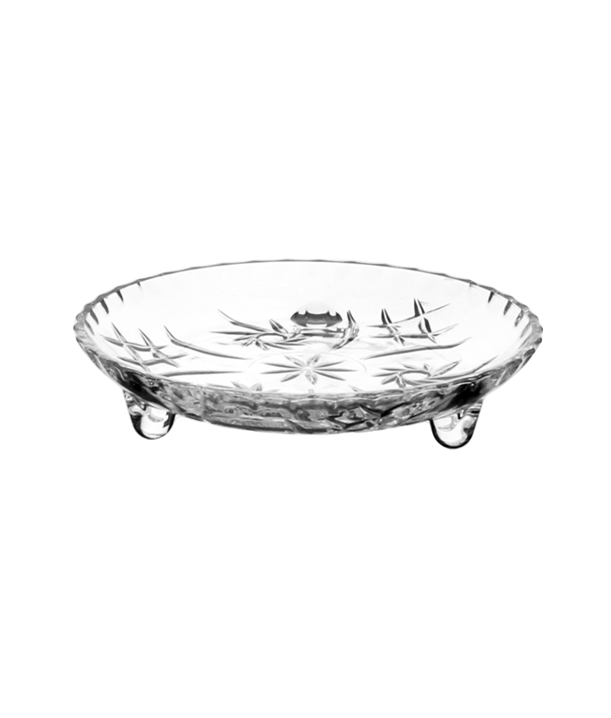 Irena Pinwheel Crystal Plate 18cm
