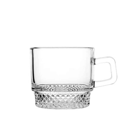 Irena Crystal Tea Cup Diamond 195ml - set of 6