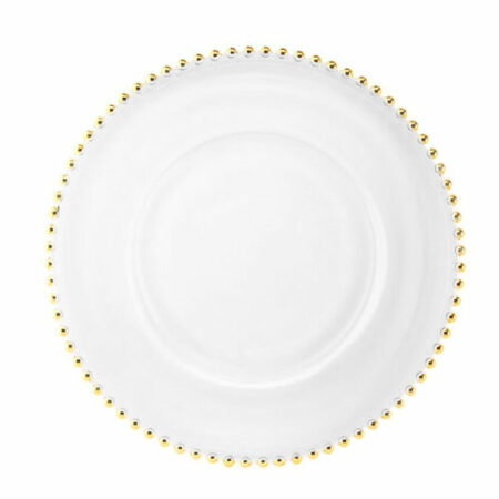 Irena Belmonte Crystal Underplate 34cm - Real Gold