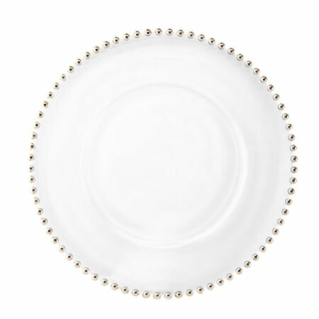 Irena Belmonte Crystal Underplate 34cm - Platinum