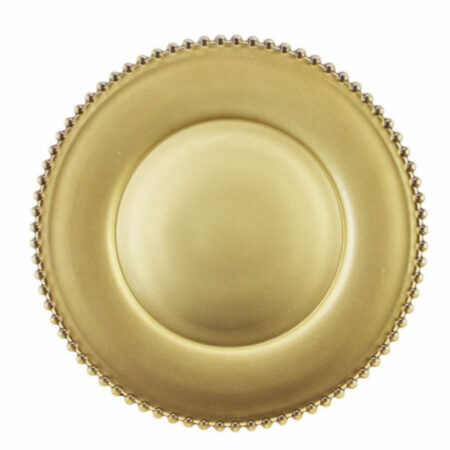 Irena Belmonte Crystal Underplate 34cm - Gold