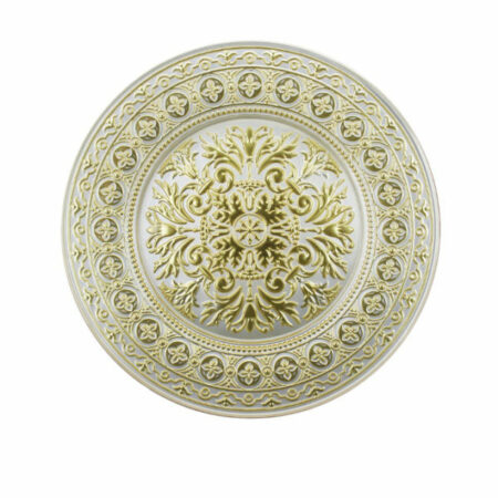 Irena Folk Crystal Underplate 33cm - Pearl & Gold