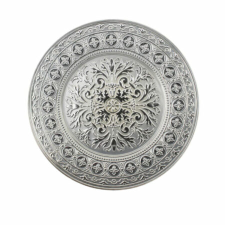 Irena Folk Crystal Underplate 33cm - Pearl & Silver