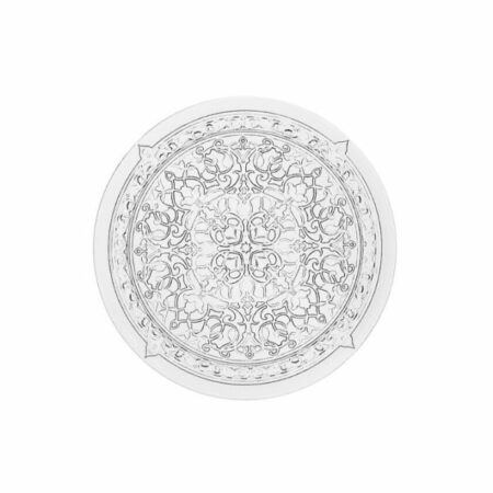 Irena Istanbul Crystal Glass Plate Clear 18cm - set of 6