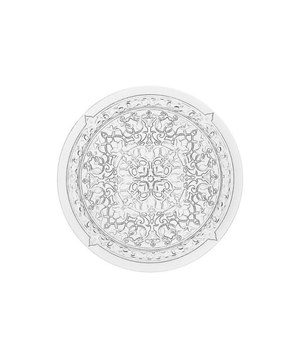 Irena Istanbul Crystal Glass Plate Clear 18cm - set of 6