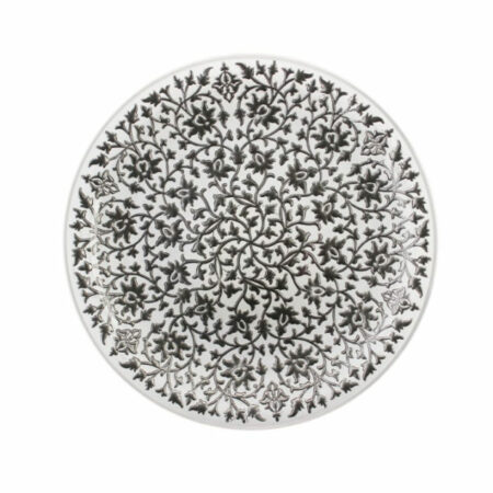 Irena Shiraz Crystal Underplate 35cm - Pearl & Grey
