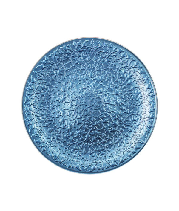Irena Shiraz Crystal Underplate 35cm - Light Blue