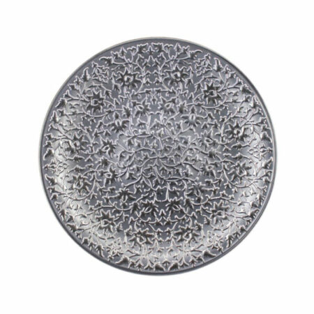 Irena Shiraz Crystal Underplate 35cm - Light Grey & Silver