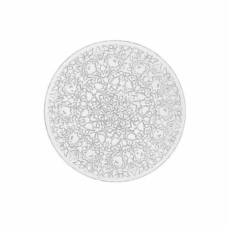 Irena Shiraz Crystal Glass Plate Clear 18cm - Set of 6