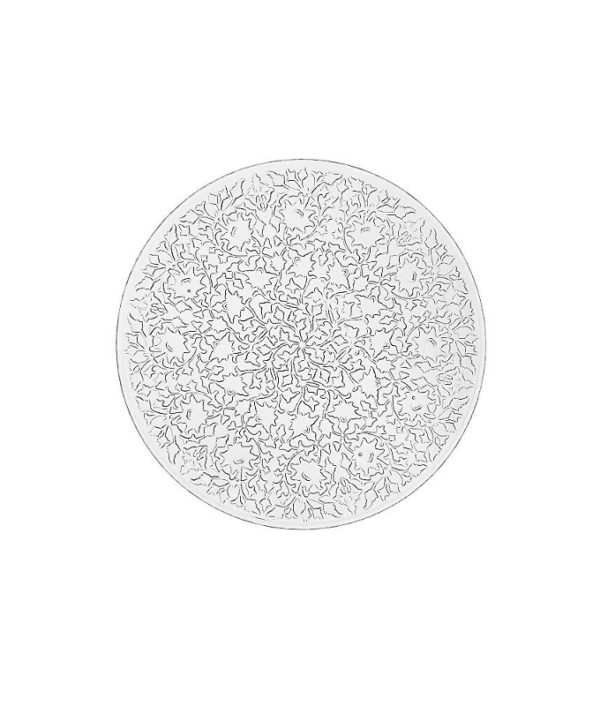 Irena Shiraz Crystal Glass Plate Clear 18cm - Set of 6