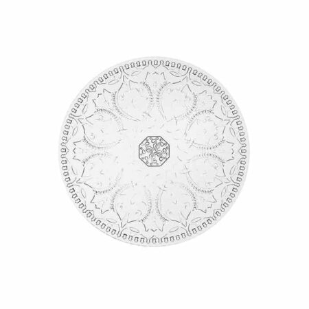 Irena Tajmahal Crystal Glass Plate Clear 18cm - set of 6