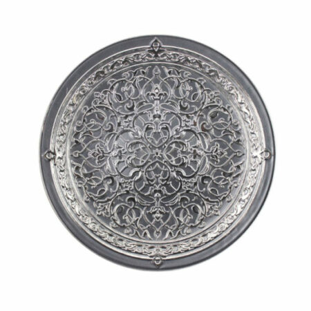 Irena Istanbul Crystal Underplate 35cm - Light Grey & Silver