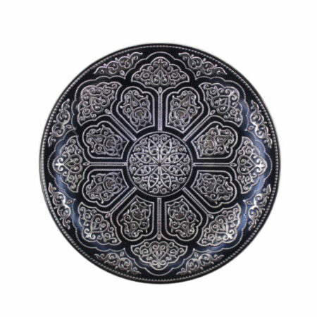 Irena Topkapi Crystal Underplate 35cm - Antracy & Silver