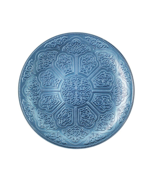Irena Topkapi Crystal Underplate 35cm - Light Blue
