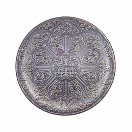 Irena Topkapi Crystal Underplate 35cm - Light Grey & Silver