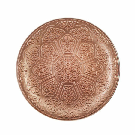 IRENA TOPKAPI CRYSTAL GLASS PLATE LIGHT ROSE 35CM