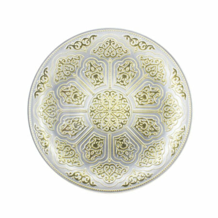 Irena Topkapi Crystal Underplate 35cm - Pearl & Gold