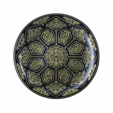 Irena Topkapi Crystal Underplate 35cm - Antracy & Gold