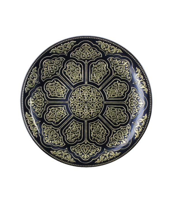 Irena Topkapi Crystal Underplate 35cm - Antracy & Gold