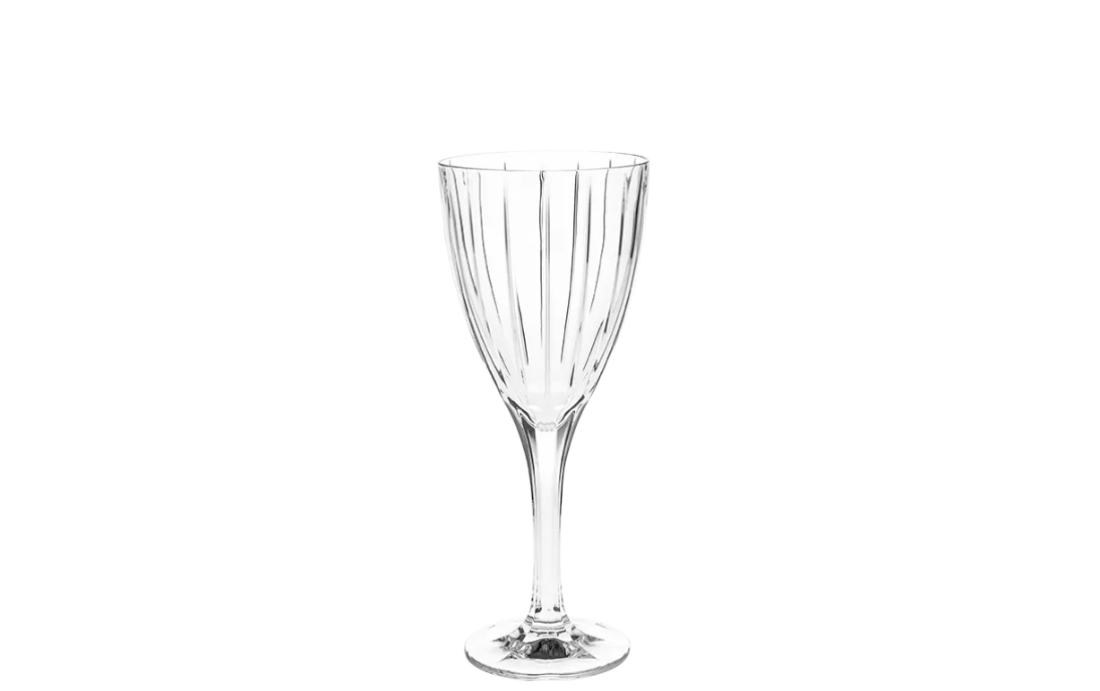 BOHEMIA CAREN LEAD CRYSTAL RED WINE GLASS 300ML - SET OF 6