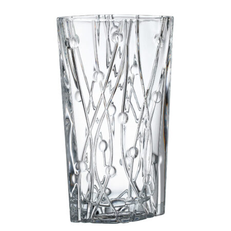 Crystalite Labyrinth Crystal Glass Wide Vase 305 mm
