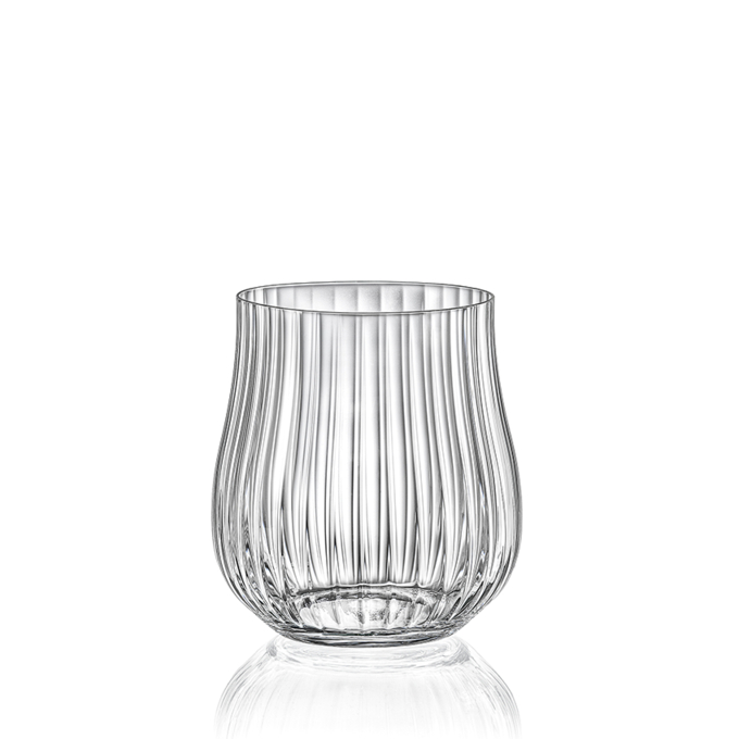 Crystalex Tulipa Optic Crystal Tumbler Glass 350ml - set of 6