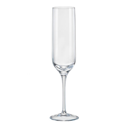 Crystalex UMMA Crystal Champagne Flute Glass 200ml - set of 6