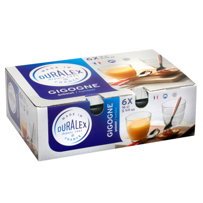 Duralex Gigogne Clear Tumbler 160ml - set of 6 - Image 3