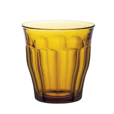 Duralex Picardie Amber Temp Glass Tumbler 250ml - set of 6