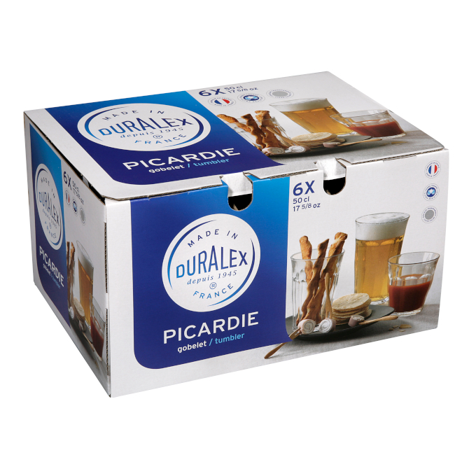 Duralex Picardie Clear Temp Glass Highball 500ml - set of 6 - Image 3