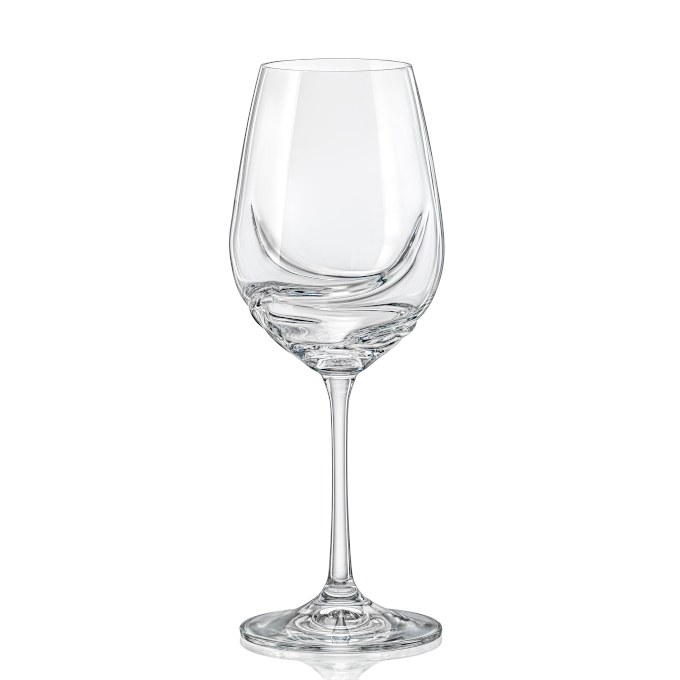 Crystalex Turbulence Crystal White Wine Glass 350ml - set of 2