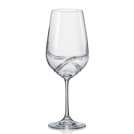 Crystalex Turbulence Crystal Red Wine Glass 550ml - set of 2