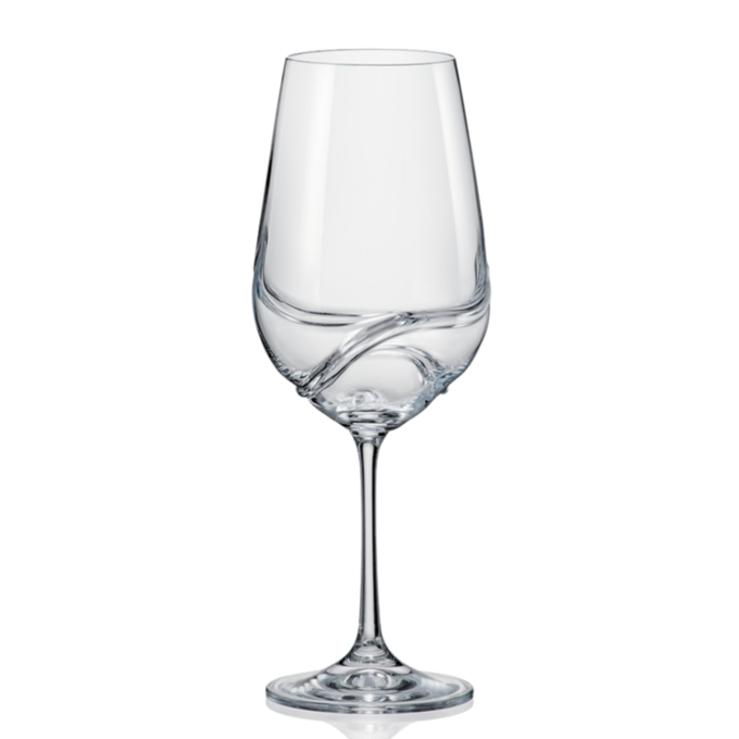 Crystalex Turbulence Crystal Red Wine Glass 550ml - set of 2