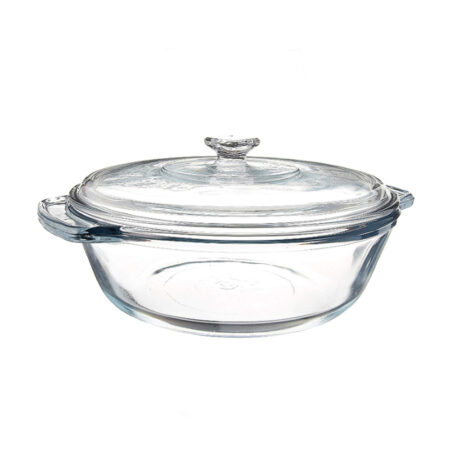 ANCHOR HOCKING OVEN BASICS GLASS CASSEROLE W/COVER  1900ML