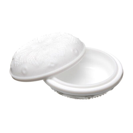 BOHEMIAN CRYSTAL ASHTRAY QBOX w/ LID, Hand Cut