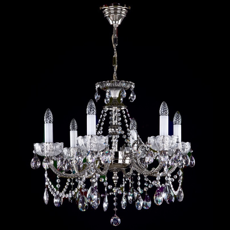 Crystal Chandelier CR 0006-06-30 Nickel Antique 8006